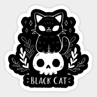 Black Cat Sticker